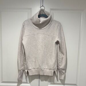 ALO Yoga Cream Cowl Neck Sweater